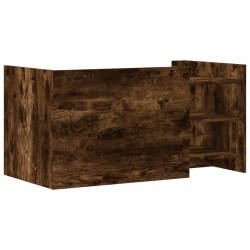 Table basse chêne fumé 100x50x50 cm bois d'ingénierie 619567619567