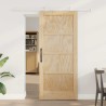 Porte coulissante Naturel et Blanc 86 x 198,5 cm 619572619572