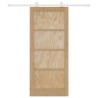 Porte coulissante Naturel et Blanc 86 x 198,5 cm 619572619572