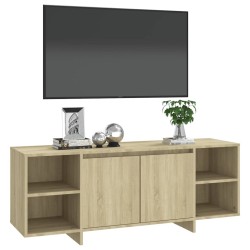 Meuble TV chêne sonoma 130x35x50 cm bois d'ingénierie 619574619574
