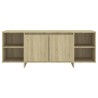 Meuble TV chêne sonoma 130x35x50 cm bois d'ingénierie 619574619574