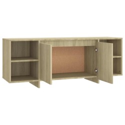 Meuble TV chêne sonoma 130x35x50 cm bois d'ingénierie 619574619574