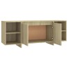 Meuble TV chêne sonoma 130x35x50 cm bois d'ingénierie 619574619574