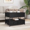 Table basse Chêne noir 70 x 50 x 54.5 cm Bois d'ingénierie 619576619576