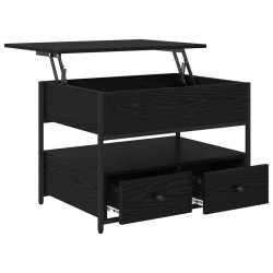 Table basse Chêne noir 70 x 50 x 54.5 cm Bois d'ingénierie 619576619576