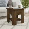 Table basse chêne marron 40x40x42 cm bois d'ingénierie 619577619577