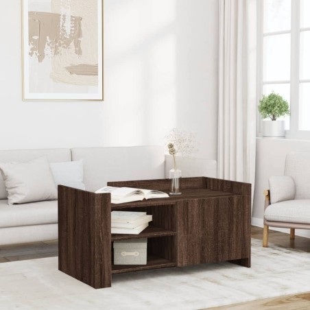 Table basse chêne marron 100x50x50 cm bois d'ingénierie 619578619578