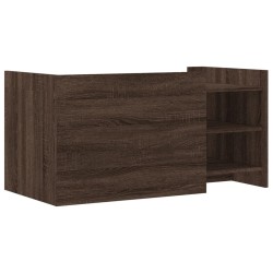 Table basse chêne marron 100x50x50 cm bois d'ingénierie 619578619578