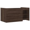 Table basse chêne marron 100x50x50 cm bois d'ingénierie 619578619578