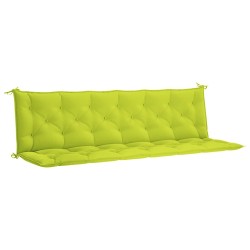 Coussin de banc de jardin vert vif 200x(50+50)x7cm tissu oxford 619580619580