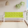 Coussin de banc de jardin vert vif 200x(50+50)x7cm tissu oxford 619580619580