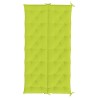 Coussin de banc de jardin vert vif 200x(50+50)x7cm tissu oxford 619580619580