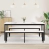 Table de salle à manger / Table de repas Blanc 180 x 90 x 75 cm 619581619581