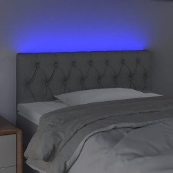 Tête de lit à LED Gris clair 90x7x78/88 cm Tissu 619590619590