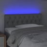 Tête de lit à LED Gris clair 90x7x78/88 cm Tissu 619590619590