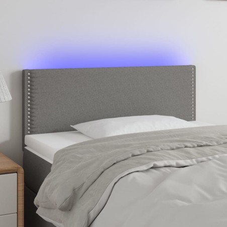 Tête de lit à LED Gris foncé 80x5x78/88 cm Tissu 619592619592