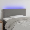 Tête de lit à LED Gris foncé 80x5x78/88 cm Tissu 619592619592