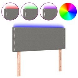 Tête de lit à LED Gris foncé 80x5x78/88 cm Tissu 619592619592