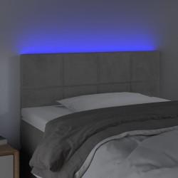 Tête de lit à LED Gris clair 80x5x78/88 cm Velours 619599619599