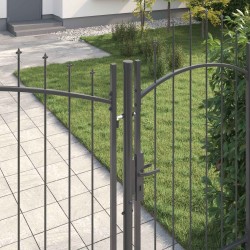 Porte de Jardin Woerden Gris 195 x 400 cm Acier 619603619603