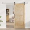 Porte coulissante Naturel 86 x 198,5 cm Bois de pin massif 619608619608