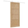 Porte coulissante Naturel et Blanc 86 x 198,5 cm 619613619613