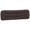 Coussin de tête de lit Hvar marron foncé 180 cm tissu 619633619633