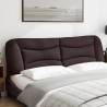 Coussin de tête de lit Hvar marron foncé 180 cm tissu 619633619633