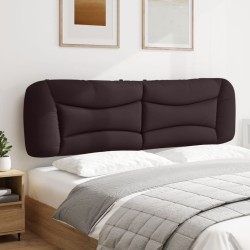 Coussin de tête de lit Hvar marron foncé 180 cm tissu 619633619633