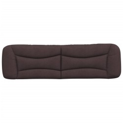 Coussin de tête de lit Hvar marron foncé 180 cm tissu 619633619633
