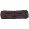 Coussin de tête de lit Hvar marron foncé 180 cm tissu 619633619633