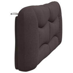 Coussin de tête de lit Hvar marron foncé 180 cm tissu 619633619633