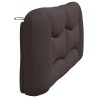 Coussin de tête de lit Hvar marron foncé 180 cm tissu 619633619633