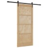 Porte coulissante ORKDAL Naturel et noir 86 x 198,5 cm 619635619635