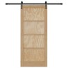 Porte coulissante ORKDAL Naturel et noir 86 x 198,5 cm 619635619635