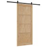 Porte coulissante ORKDAL Naturel et noir 86 x 198,5 cm 619635619635