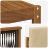 Ensemble de canapés d'extérieur 5 pcs Naturel et Beige 619636619636