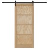 Porte coulissante ORKDAL Naturel et noir 86 x 198,5 cm 619638619638