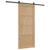 Porte coulissante ORKDAL Naturel et noir 86 x 198,5 cm 619638619638