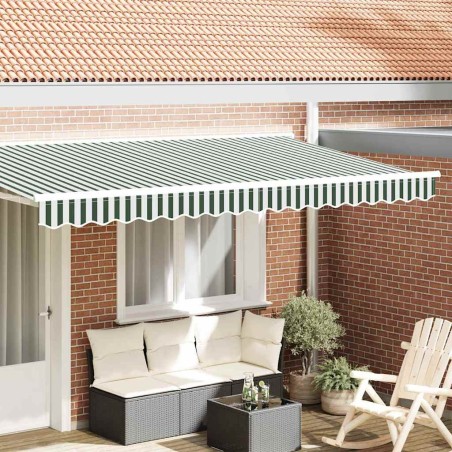 Remplacement de lambrequin Vert et blanc 4 m Polyester 619640619640