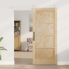 Porte coulissante ORKDAL Naturel et Blanc 86 x 198,5 cm 619649619649