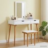 Ensemble de Coiffeuse FAUSKE 3 pcs Blanc 100 x 50 x 143 cm 619650619650
