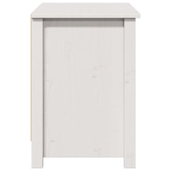 Meuble TV Blanc 103x36,5x52 cm Bois de pin massif 619654619654