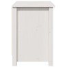 Meuble TV Blanc 103x36,5x52 cm Bois de pin massif 619654619654