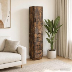Ensemble de Meubles 2 pcs Chêne fumé 33 x 34,5 x 87 cm 619658619658