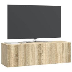 Meuble TV mural Chêne Sonoma 98 x 31 x 30 cm Bois d'ingénierie 619660619660