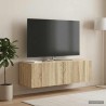 Meuble TV mural Chêne Sonoma 98 x 31 x 30 cm Bois d'ingénierie 619660619660