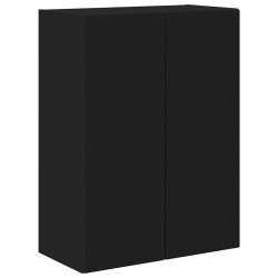 Meuble TV mural Noir 59,5 x 31 x 80 cm Bois d'ingénierie 619661619661