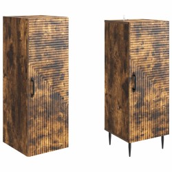 Ensemble de Meubles 2 pcs Chêne fumé 33 x 34,5 x 89,5 cm 619663619663
