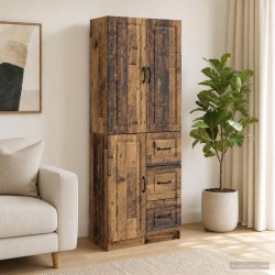 Ensemble de Meubles 2 pcs Bois ancien Bois d'ingénierie 619664619664